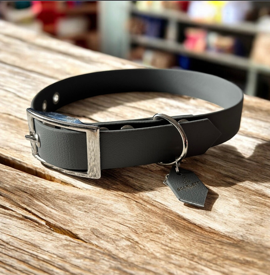 Collier Colorwaves - Gris 25MM