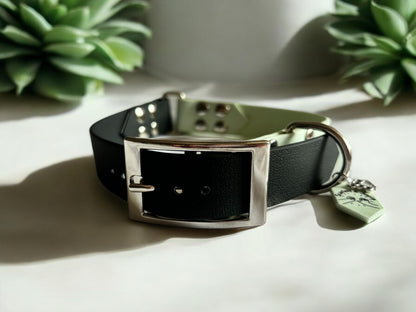 Collier Adventure vert d'eau et noir