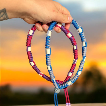 Collier anti tique en paracorde et perle